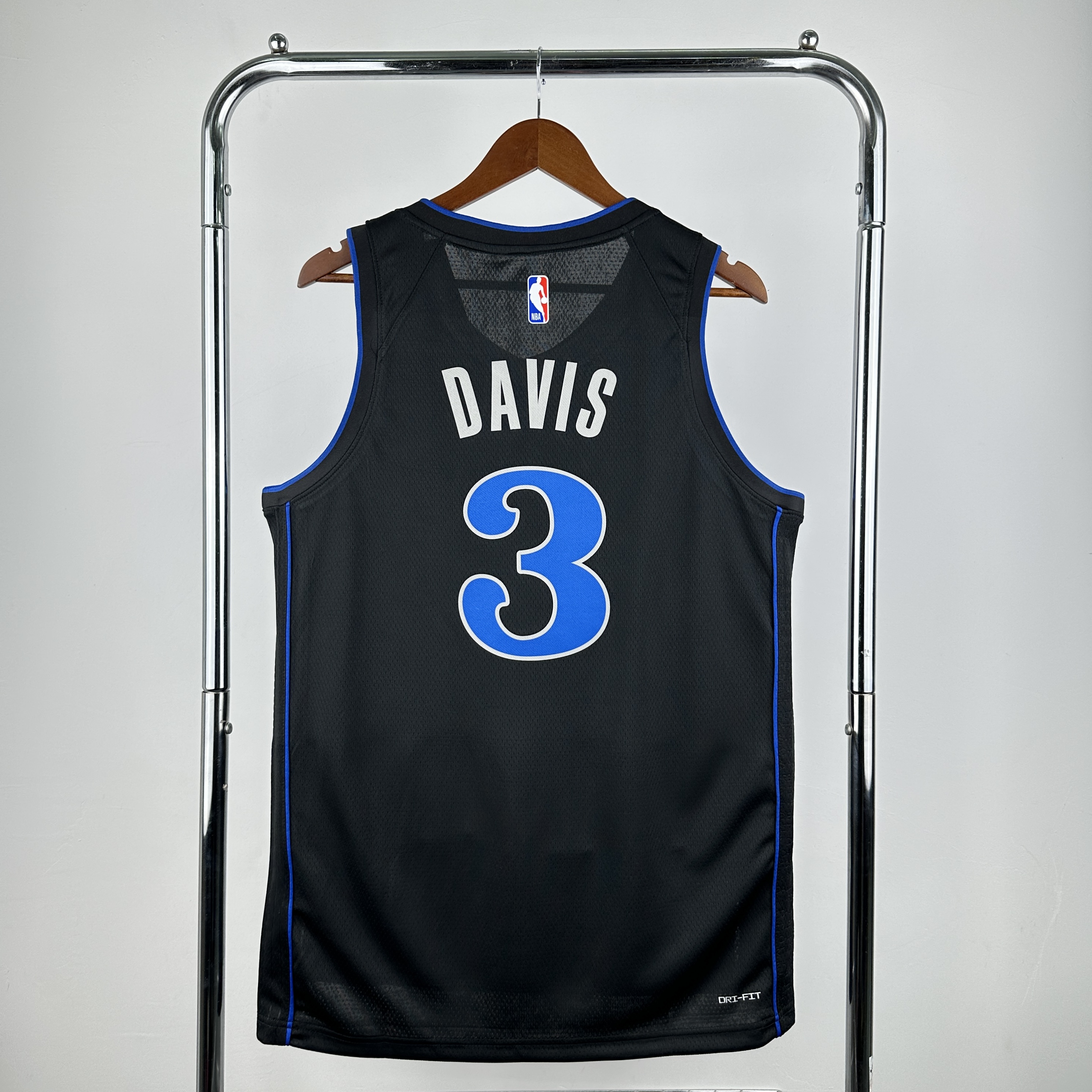Men Dallas Mavericks #3 Davis Black City Edition Season Nike 2025 NBA Jersey->dallas mavericks->NBA Jersey